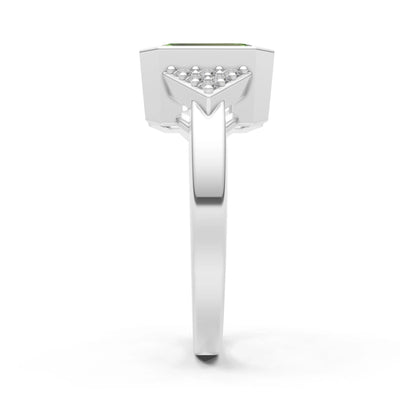 Vintage Inspired Bezel Set Cocktail Ring