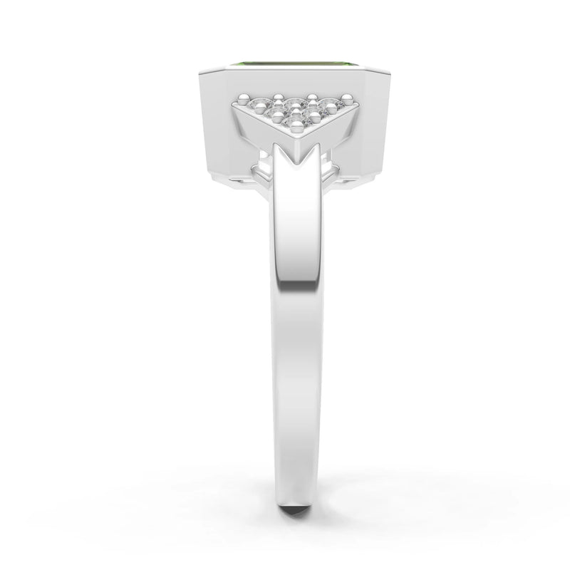 Vintage Inspired Bezel Set Cocktail Ring