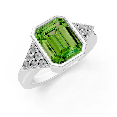 Vintage Inspired Bezel Set Cocktail Ring