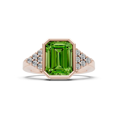 Vintage Inspired Bezel Set Cocktail Ring