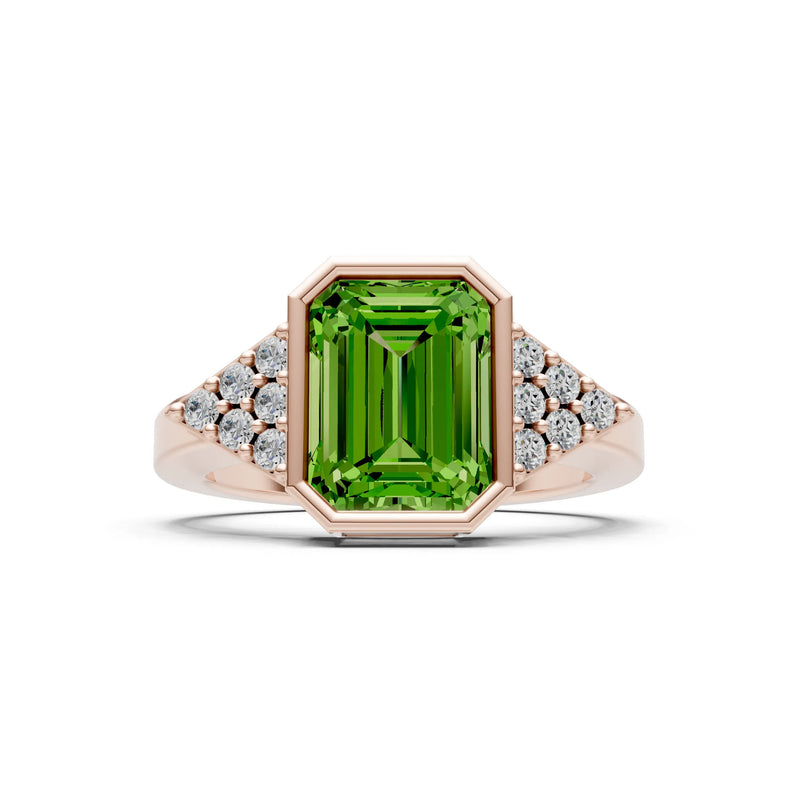 Vintage Inspired Bezel Set Cocktail Ring
