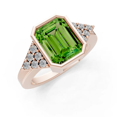 Vintage Inspired Bezel Set Cocktail Ring