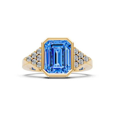 Vintage Inspired Bezel Set Cocktail Ring