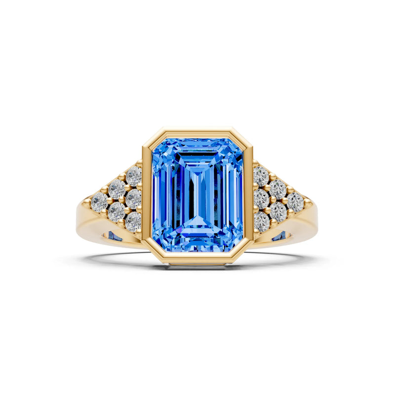 Vintage Inspired Bezel Set Cocktail Ring