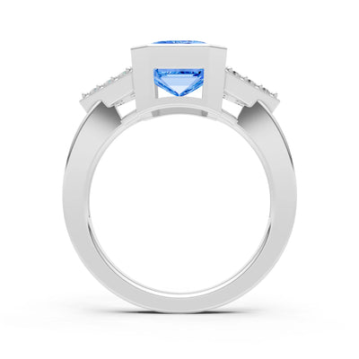 Vintage Inspired Bezel Set Cocktail Ring