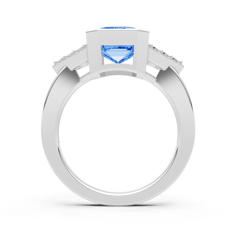 Vintage Inspired Bezel Set Cocktail Ring