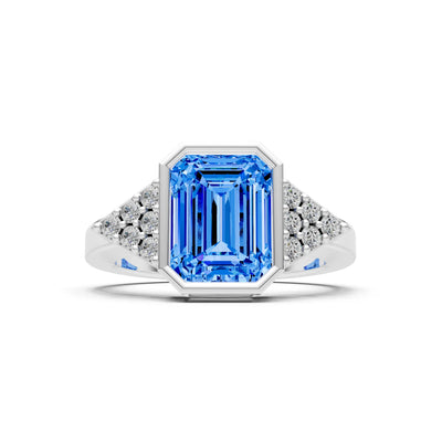 Vintage Inspired Bezel Set Cocktail Ring