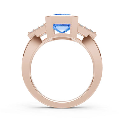 Vintage Inspired Bezel Set Cocktail Ring