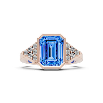 Vintage Inspired Bezel Set Cocktail Ring