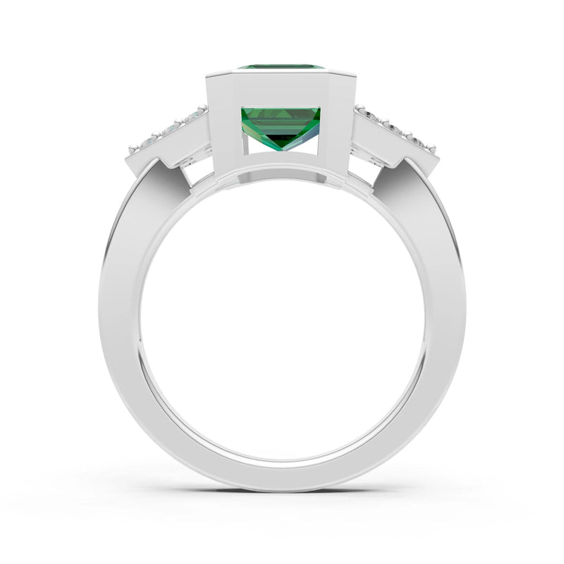 Vintage Inspired Bezel Set Cocktail Ring