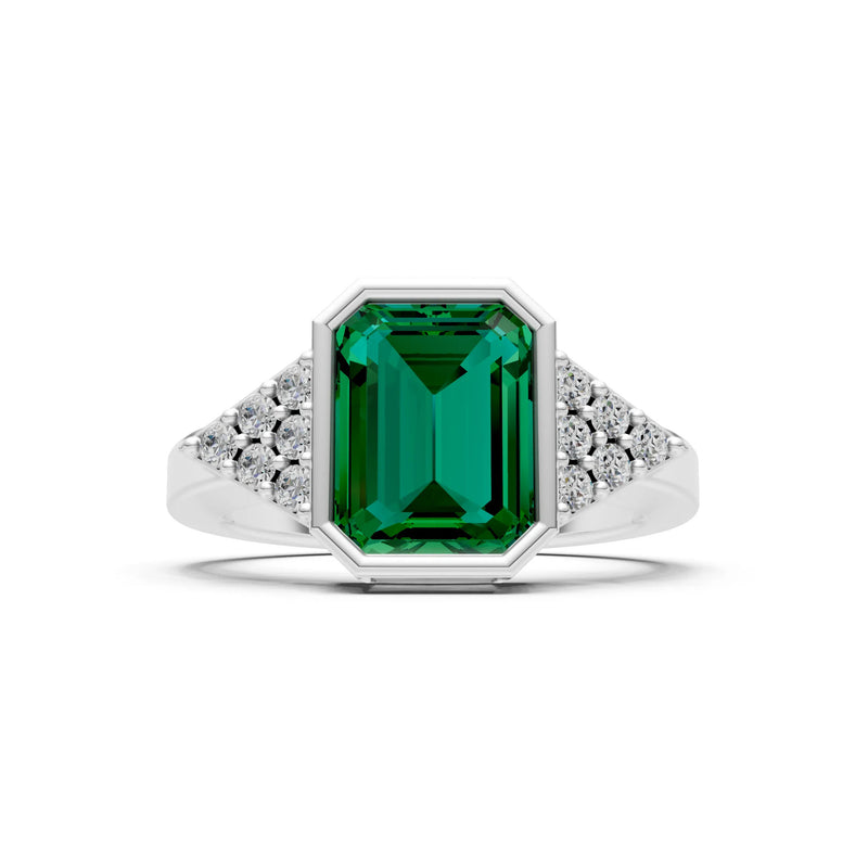 Vintage Inspired Bezel Set Cocktail Ring