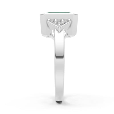 Vintage Inspired Bezel Set Cocktail Ring