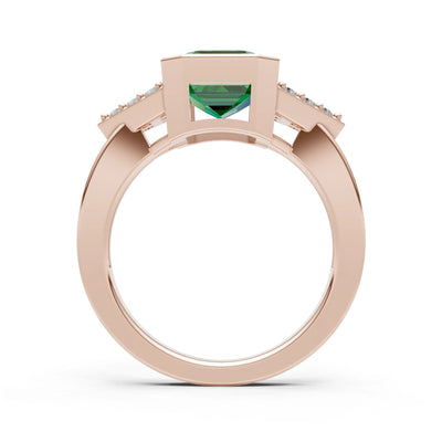 Vintage Inspired Bezel Set Cocktail Ring