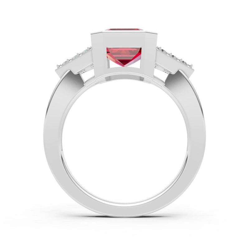 Vintage Inspired Bezel Set Cocktail Ring