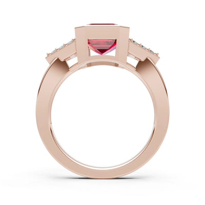 Vintage Inspired Bezel Set Cocktail Ring