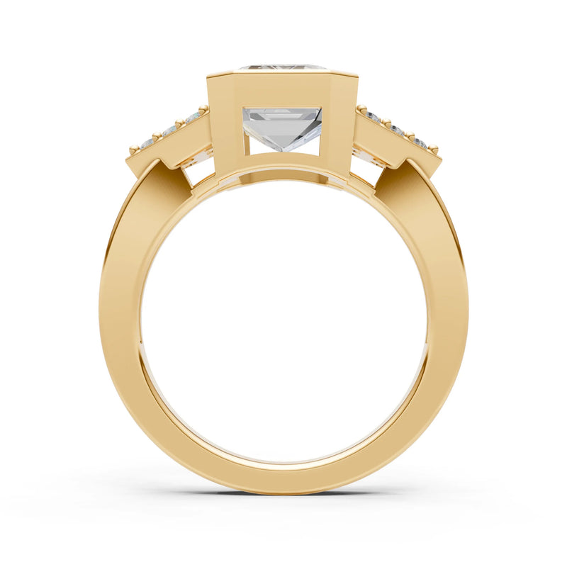 Vintage Inspired Bezel Set Cocktail Ring