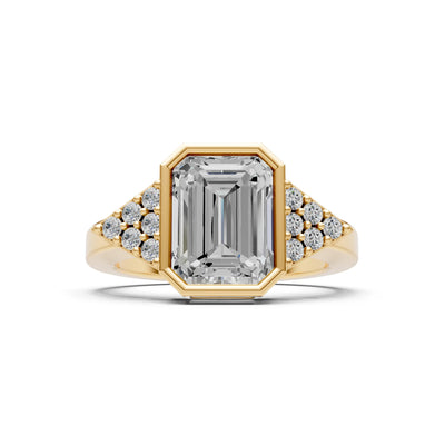 Vintage Inspired Bezel Set Cocktail Ring