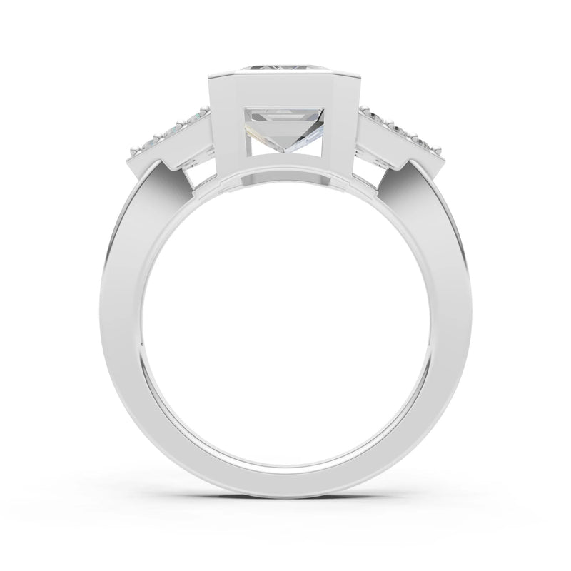 Vintage Inspired Bezel Set Cocktail Ring