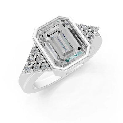 Vintage Inspired Bezel Set Cocktail Ring