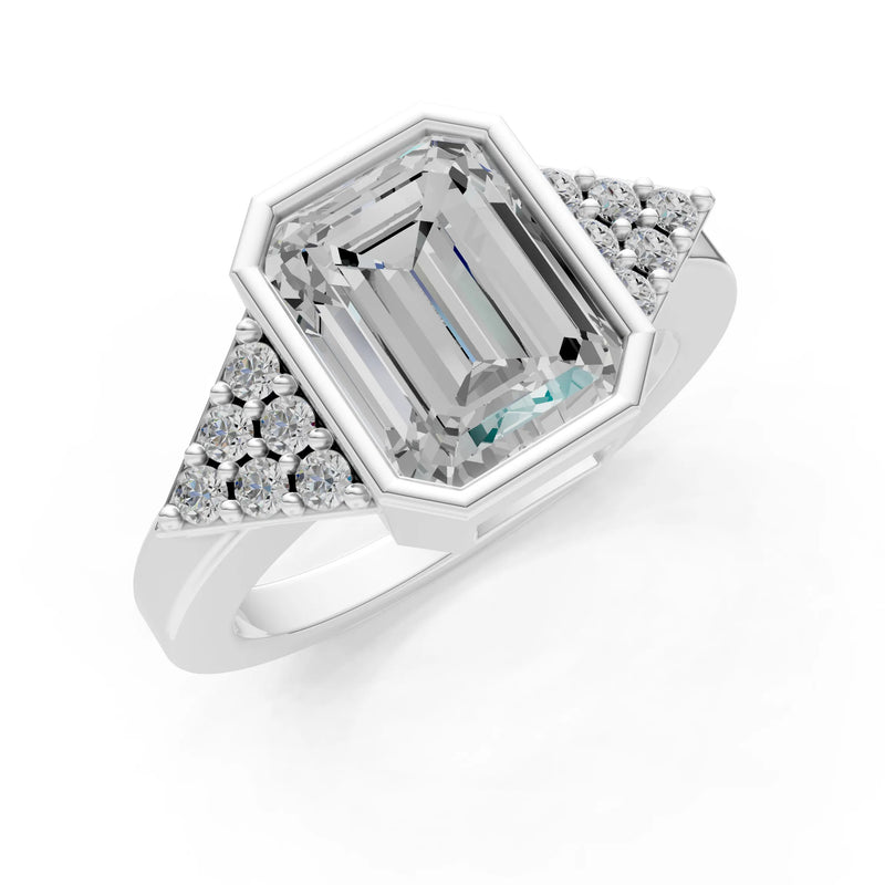 Vintage Inspired Bezel Set Cocktail Ring