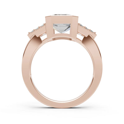 Vintage Inspired Bezel Set Cocktail Ring