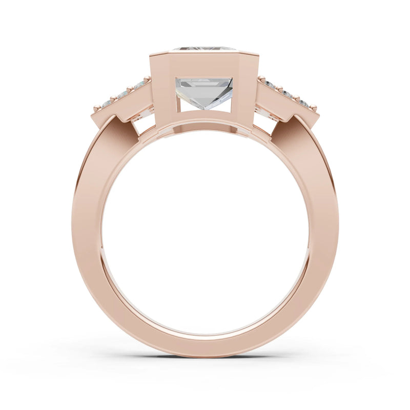 Vintage Inspired Bezel Set Cocktail Ring