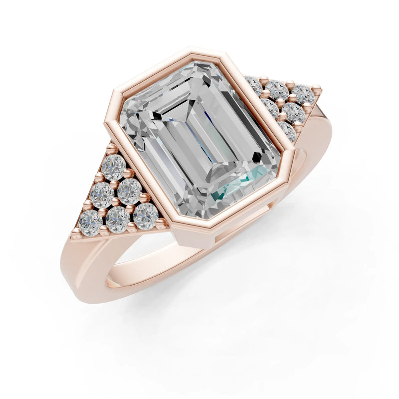 Vintage Inspired Bezel Set Cocktail Ring