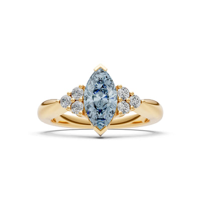 Antique Inspired Design Engagement Gold Ring
