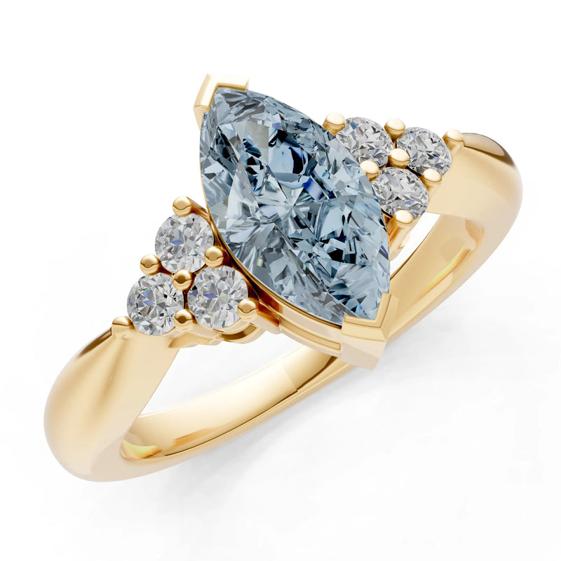 Antique Inspired Design Engagement Gold Ring