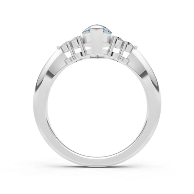 Antique Inspired Design Engagement Gold Ring