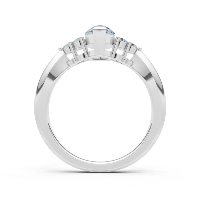 Antique Inspired Design Engagement Gold Ring