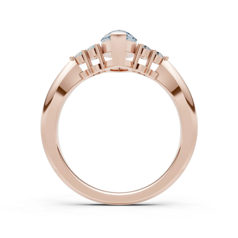 Antique Inspired Design Engagement Gold Ring