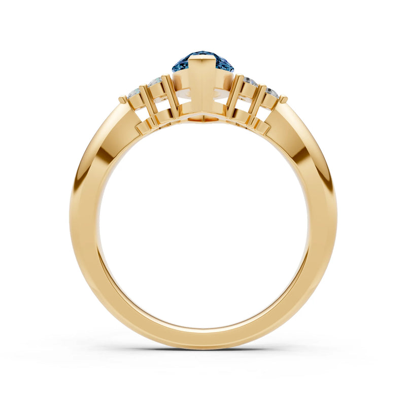 Antique Inspired Design Engagement Gold Ring