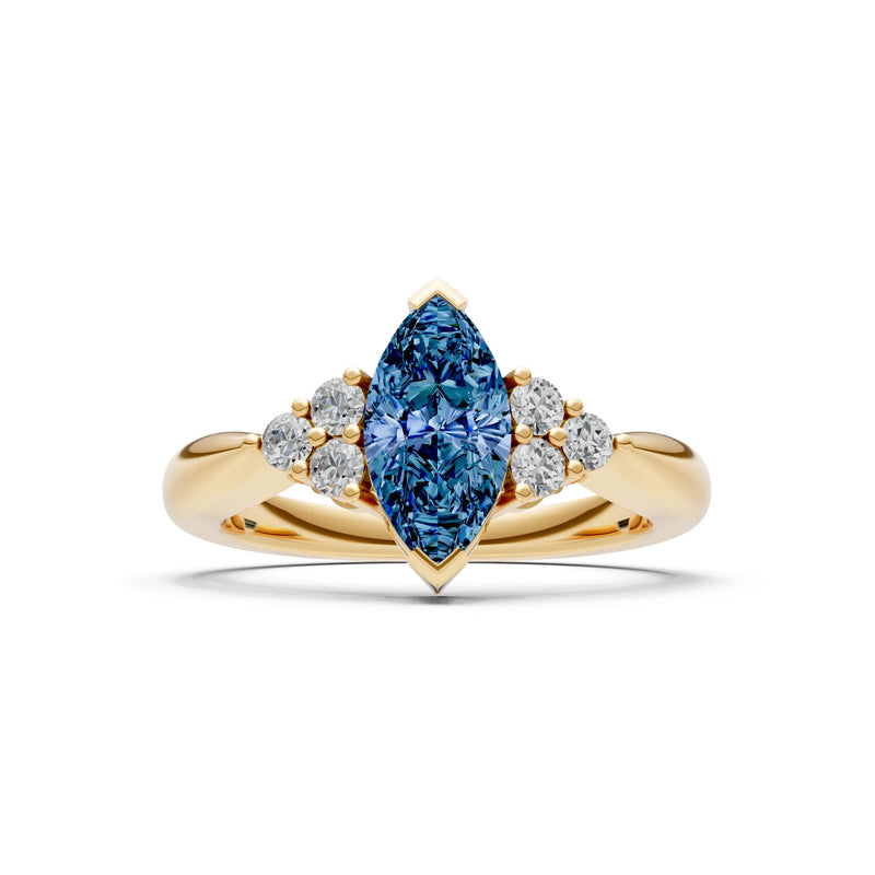 Antique Inspired Design Engagement Gold Ring
