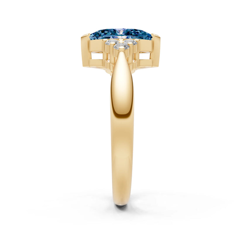 Antique Inspired Design Engagement Gold Ring