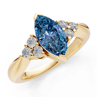 Antique Inspired Design Engagement Gold Ring