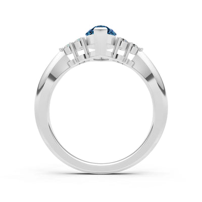 Antique Inspired Design Engagement Gold Ring