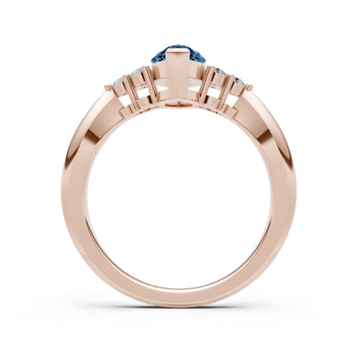 Antique Inspired Design Engagement Gold Ring