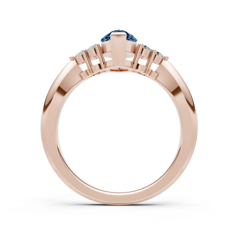 Antique Inspired Design Engagement Gold Ring