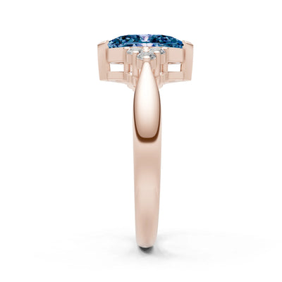 Antique Inspired Design Engagement Gold Ring