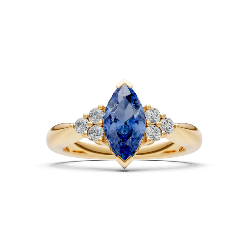 Antique Inspired Design Engagement Gold Ring
