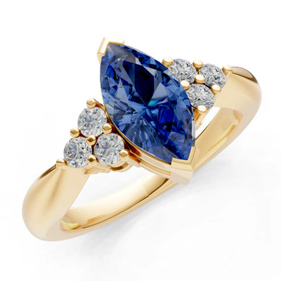 Antique Inspired Design Engagement Gold Ring