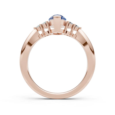 Antique Inspired Design Engagement Gold Ring