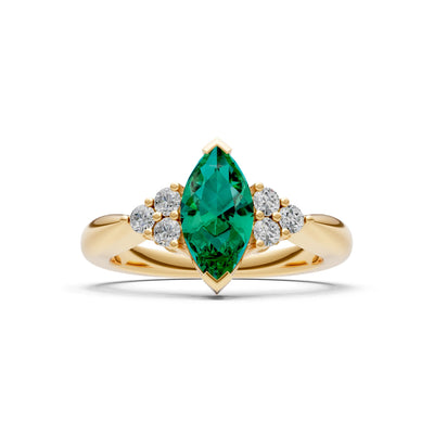 Antique Inspired Design Engagement Gold Ring