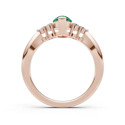 Antique Inspired Design Engagement Gold Ring