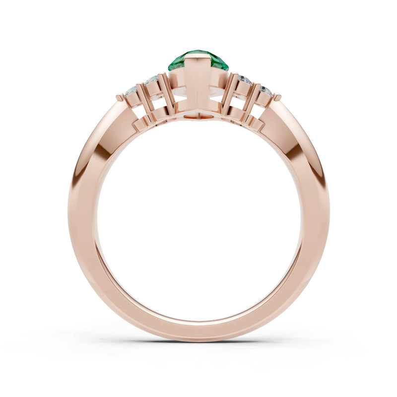 Antique Inspired Design Engagement Gold Ring