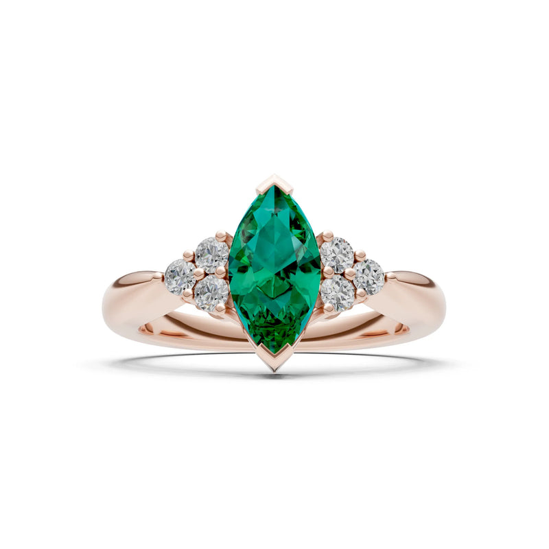 Antique Inspired Design Engagement Gold Ring