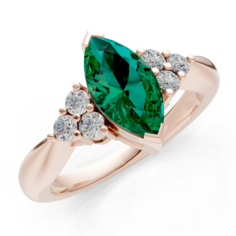 Antique Inspired Design Engagement Gold Ring