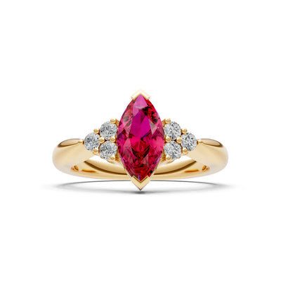 Antique Inspired Design Engagement Gold Ring