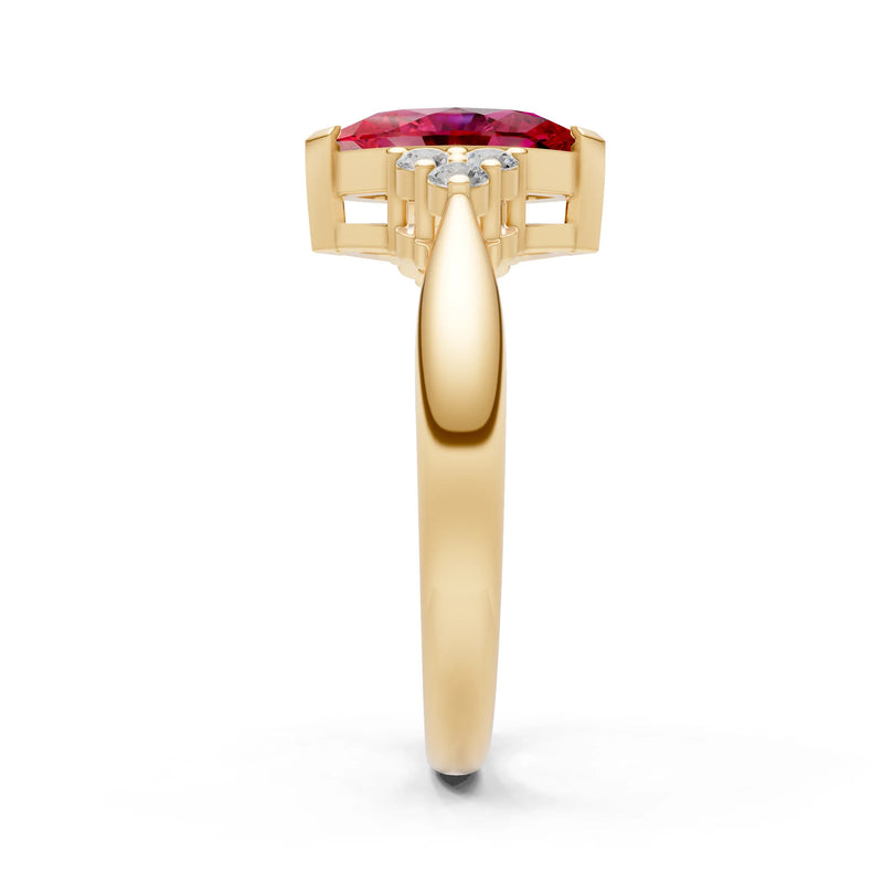 Antique Inspired Design Engagement Gold Ring